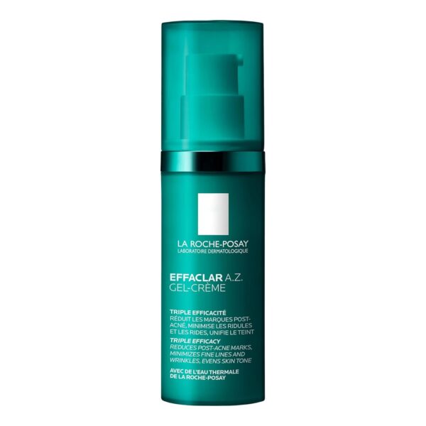 La Roche-Posay Effaclar A.Z. Gel Cream Daily Moisturiser for Breakouts and Ageing with 10% Azelaic Acid, Salicylic Acid, Hyaluronic Acid 40ml