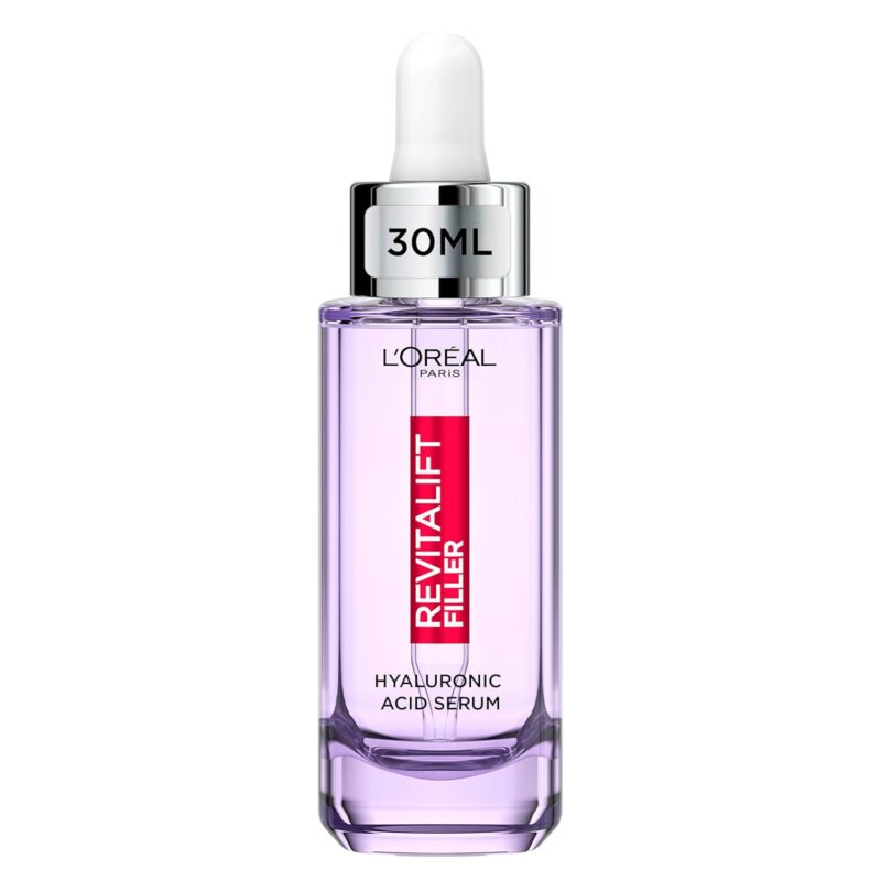 L'Oréal Paris Revitalift Filler Hyaluronic Acid Serum [1.5% Pure Concentrated Micro-Epidermic Hyaluronic Acid], Dropper Serum, Intensely Hydrates & Replumps, Visibly Reduces...