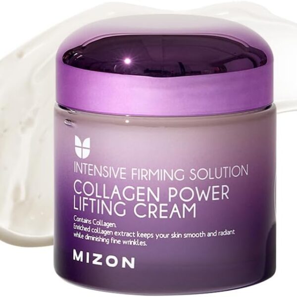 [Mizon] Collagen Power Lifting Cream (75ml) Day and Night Anti-Aging and Intensive Moisturizing, 75% Marine Collagen, Reduce Fine Lines and Age Spots, Korean Skin Care