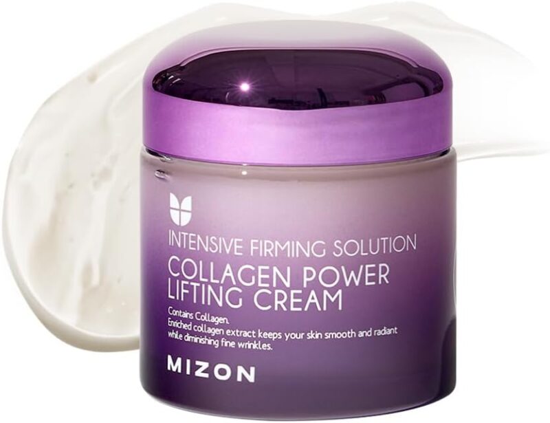 [Mizon] Collagen Power Lifting Cream (75ml) Day and Night Anti-Aging and Intensive Moisturizing, 75% Marine Collagen, Reduce Fine Lines and Age Spots, Korean Skin Care