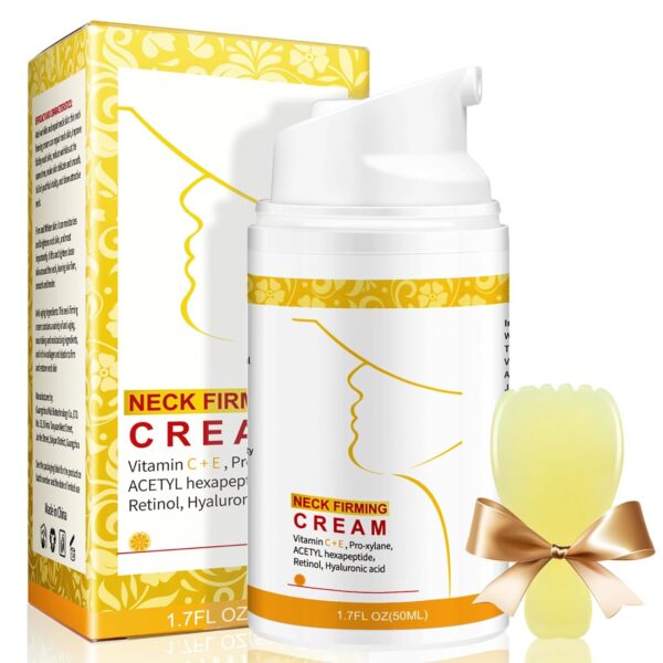 Neck Firming Tightening Cream with Retinol &,Collagen Anti-Aging Neck Cream for Tightening and Wrinkles on Neck & Décolleté for Women Lifting, Firming & Hydrating（50ML）