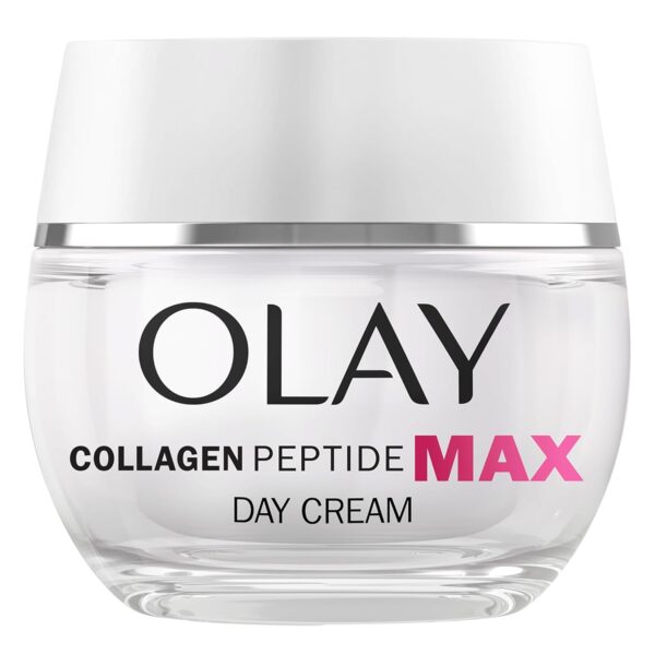 Olay Collagen Peptide MAX Face Moisturiser Day Cream, Skincare Niacinamide 99% Purity & +50% Glycerin Anti Aging Menopausal Skin Care: Strengthens, Restores, Hydrates, 50ml vs...